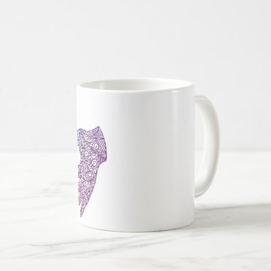 "Interprète" American Sign Language (Ombré) Mug  (Devant droit)