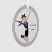 Interprète de l'équipe de danse avec cheveux Brown (devant)