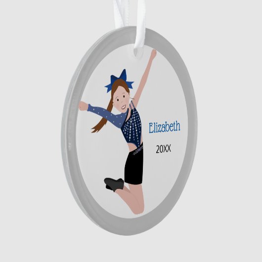 Interprète de l'équipe de danse avec cheveux Brown (devant)