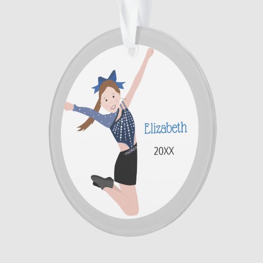 Interprète de l'équipe de danse avec cheveux Brown (devant)