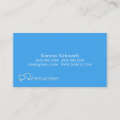 Interprète, traducteur, Carte de visite (Dos)