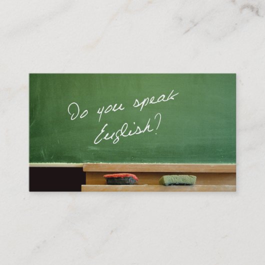 Interprète, traducteur, Carte de visite (Devant)