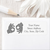 "Interpreter" Amerikaans label voor gebarentaal (Insitu)