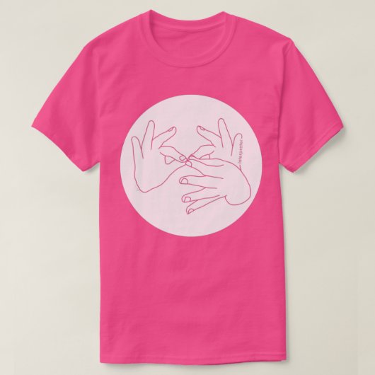 Interpreter white fron t-shirt (Design voorkant)