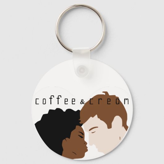 Interraciale liefde sleutelhanger (Voorkant)