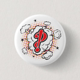 Interrobang Ronde Button 3,2 Cm
