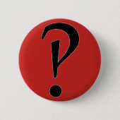 Interrobang? Ronde Button 5,7 Cm (Voorkant)