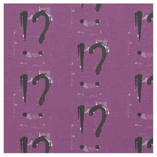 "Interrobangy" - in het paars. Stof