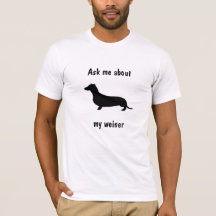 Interrogez-moi au sujet de mon T-shirt de weiner