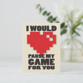 Interrompre ma carte Jeu Joueur Nerdy Valentines (Debout devant)