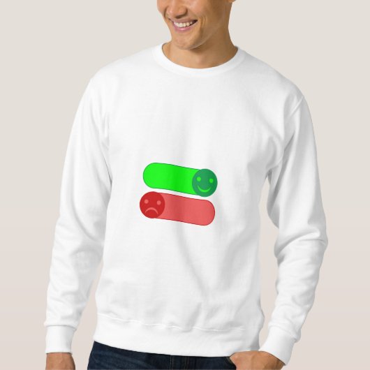 Interrupteur d’humeur Emoji Sweat - shirt à capuch (Devant)