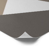 Intersect – Impression d'art géométrique neutre (Coin)