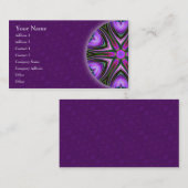 Intersectez le carte de visite de mandala (Devant / Derrière)