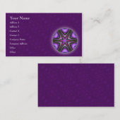 Intersectez le carte de visite de mandala (Devant / Derrière)