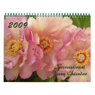 Intersectional Peony Calendar 2009 - Gepersonalise Kalender