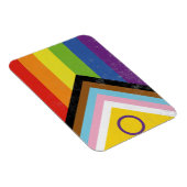 Intersekse-inclusieve Progress Pride-vlag Magneet (Rechterzijde)