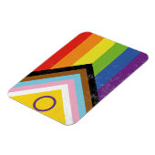 Intersekse-inclusieve Progress Pride-vlag Magneet (Linkerzijde)