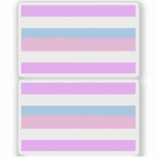 Intersekse Pride Strepen Sticker