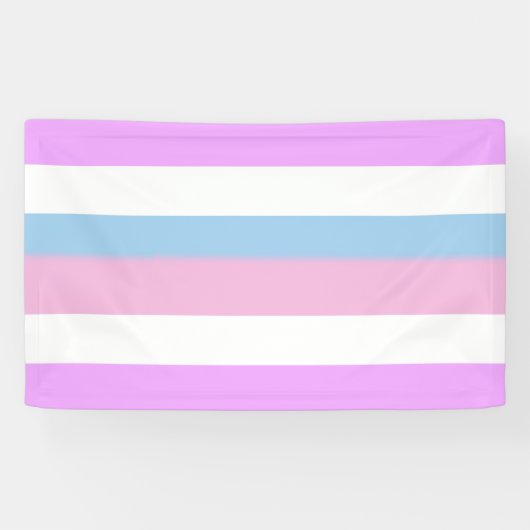 Intersekse trots strepen spandoek (Horizontaal)