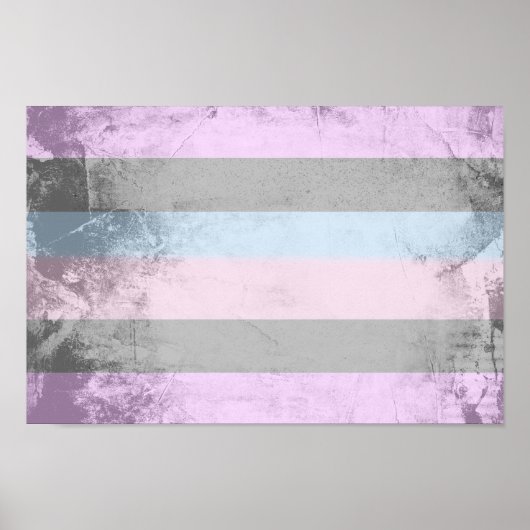 Intersekse trotsvlag poster (Voorkant)