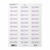 Intersekse vlag etiket (Full Sheet)