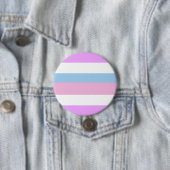 Intersekse vlag ronde button 7,6 cm (In situ)