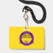 Intersekse vlagnaam / voornaamwoord badge (Voorzijde met lanyard)