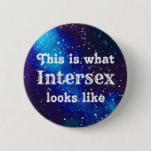 Intersex Galaxy Identity Ronde Button 5,7 Cm (Voorkant)