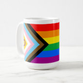 Intersex Inclusive Progress Pride Flag Koffiemok (Voorkant links)