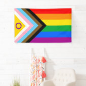 Intersex Inclusive Progress Pride Flag Spandoek (Insitu)