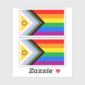 Intersex Inclusive Progress Pride Flag Sticker (Vel)