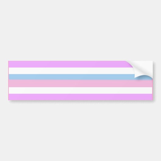 INTERSEX PRIDE FLAG BAR BUMPERSTICKER (Voorkant)