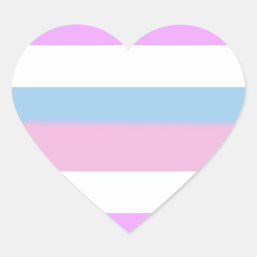 Intersex Pride Flag Hart Sticker (Voorkant)