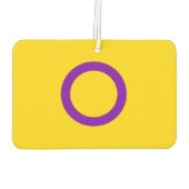 Intersex Pride Flag Luchtverfrisser (Achterkant)