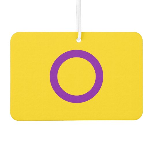 Intersex Pride Flag Luchtverfrisser (Voorkant)