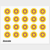 Intersex Pride Flag Ronde Sticker (Vel)