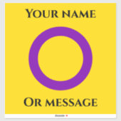 Intersex Pride flag Sticker (Vel)