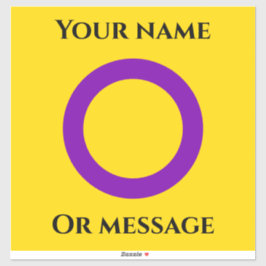 Intersex Pride flag Sticker