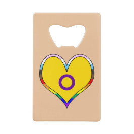 Intersex Pride Heart Credit Kaart Bottle Open Kredietkaart Flessenopener
