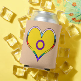 Intersex Pride Heart Koelbox Blikjeskoeler