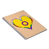 Intersex Pride Heart Notitieboek (Rechterzijde)