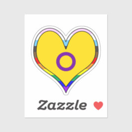 Intersex Pride Heart Sticker