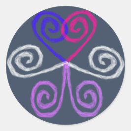 Intersex Pride Ronde Sticker