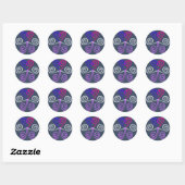 Intersex Pride Ronde Sticker (Vel)