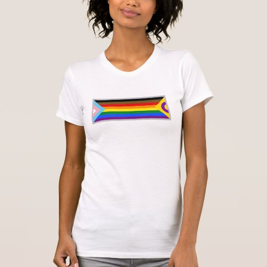 Intersex Progressive Pride Banner T-Shirt (Voorkant)