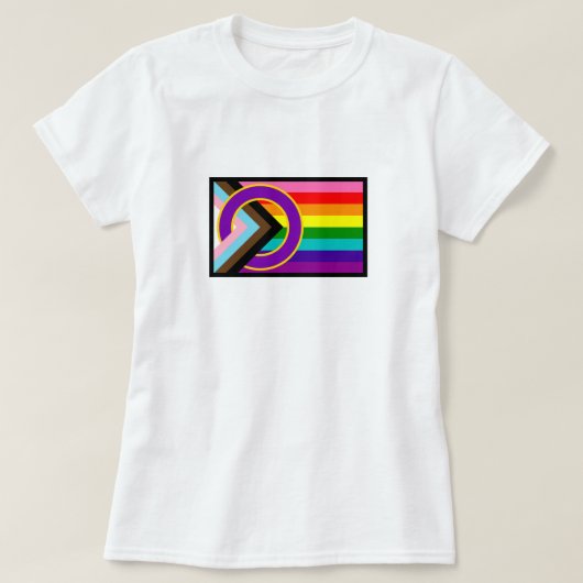 Intersex Progressive Pride Flag T-shirt (Design voorkant)