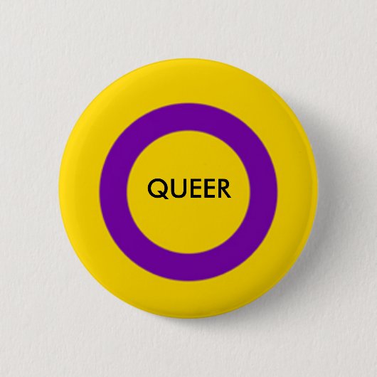Intersex Queer Pride Button (Voorkant)