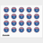 Interstaat 12 ronde sticker (Vel)