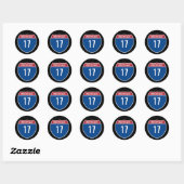 Interstaat 17 ronde sticker (Vel)