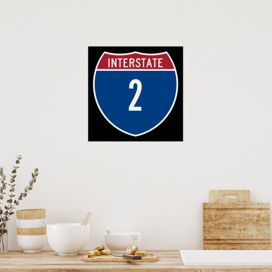 Interstaat 2 poster (Keuken)